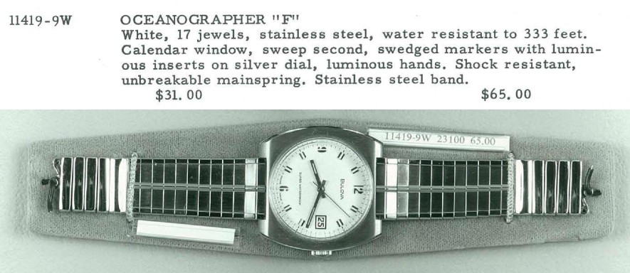 Bulova Oceanographer "F"