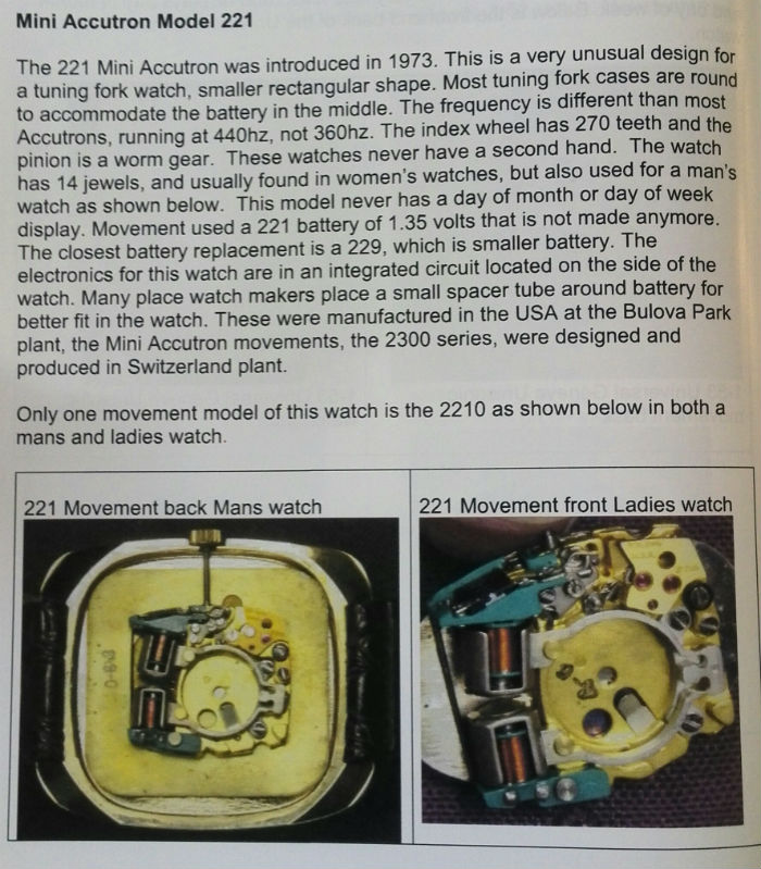 Mini Accutron Model 221