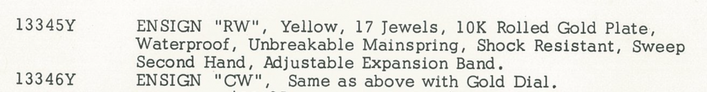 1964 Ensign CW