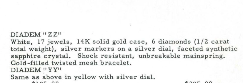 1970 Diadem YY