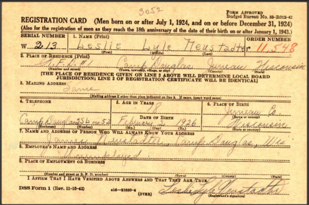 Draft card
