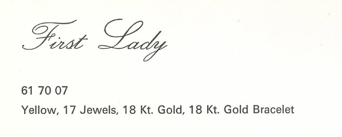 First Lady