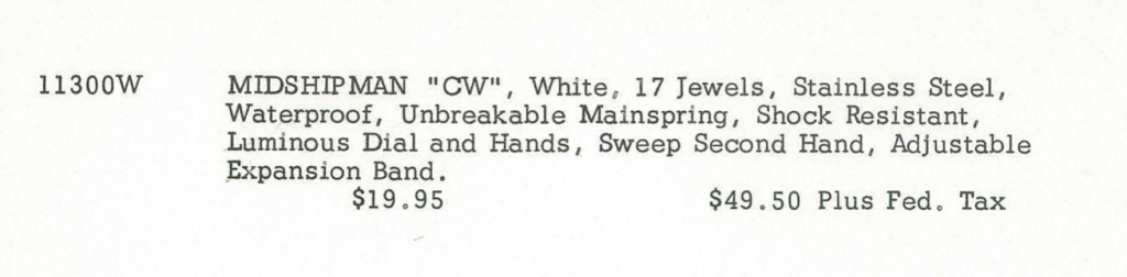 Midshipman CW