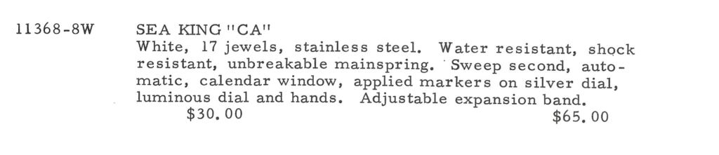 69 Sea King CA ad