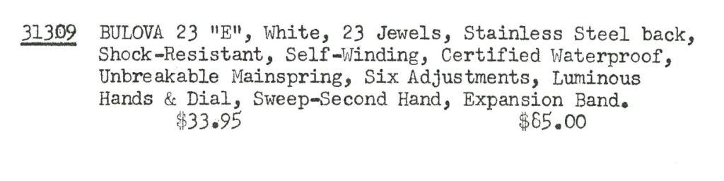 Bulova 23 E