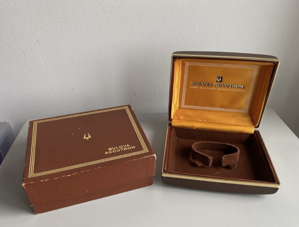 70s Brown Accutron Box