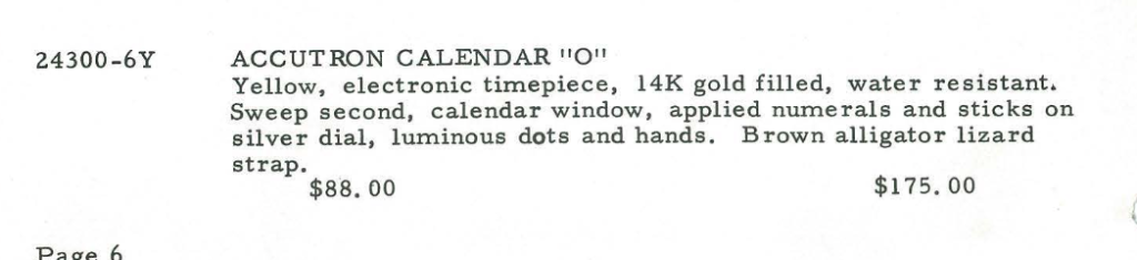 Accutron Calendar O