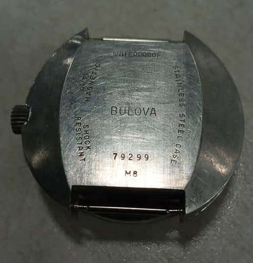 Bulova dive watch back