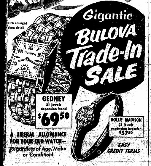 1950s Bulova Gedney