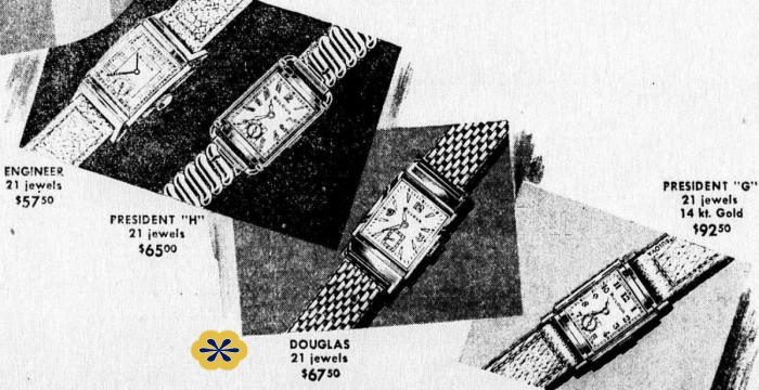Bulova Ad featuring The Douglas