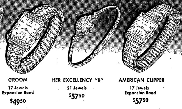 1949 Bulova Groom watch