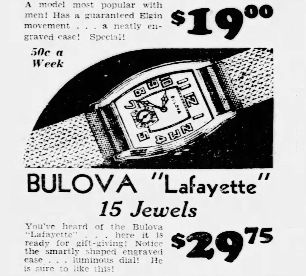 1930 Lafayette ad