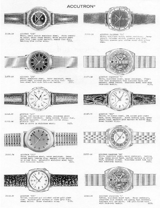 1970s Bulova Accutron watches