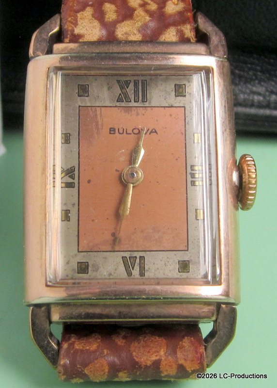 Front on leather strap
