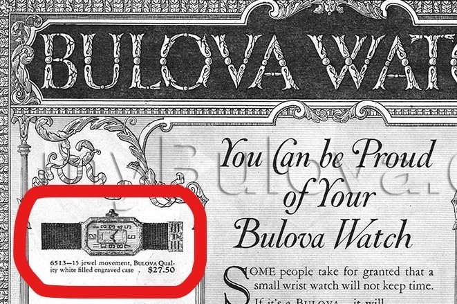 Bulova Watch advert