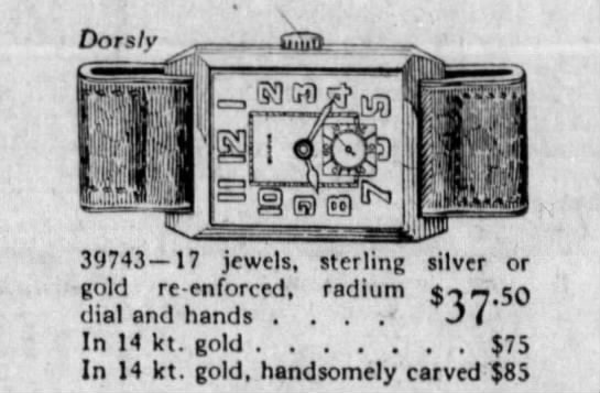 1924 Bulova Dorsly ad
