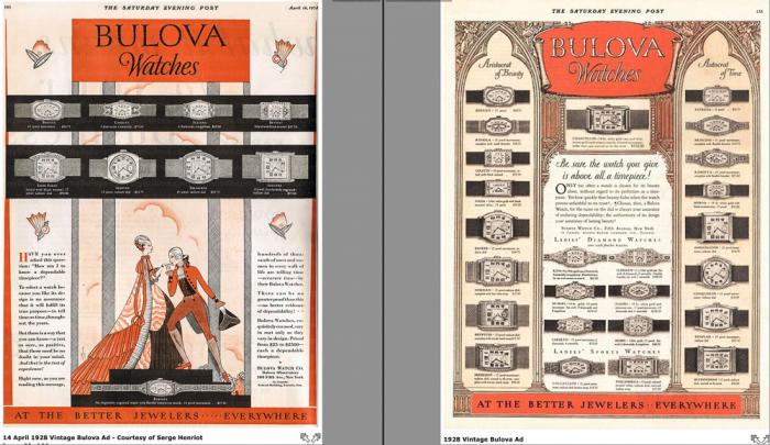 Bulova Watch advert
