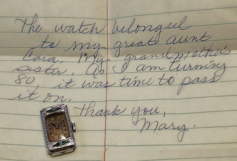 1929 Bulova Provenance Letter