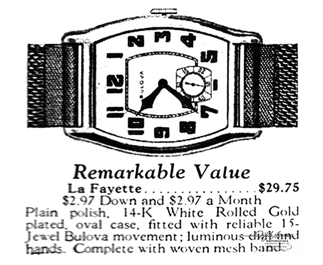 Bulova Watch advert