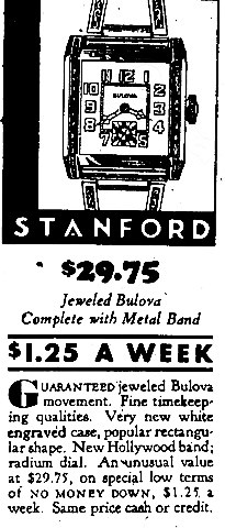 Bulova Watch advert