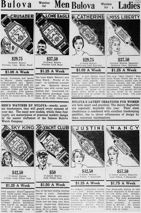 Bulova Watch advert