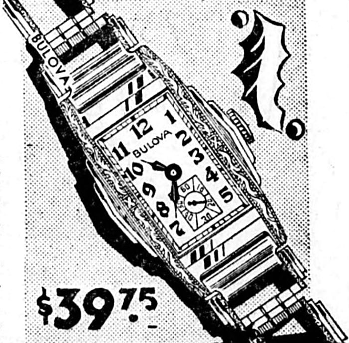 Bulova Watch advert