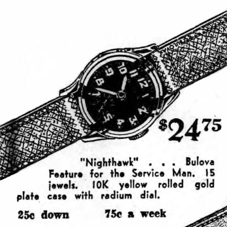 Bulova Watch advert