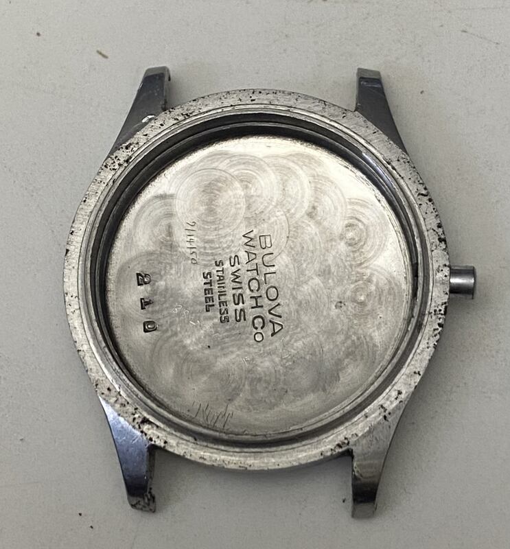 1943 Bulova Watertite inside case back