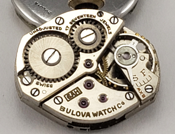 1944 Bulova Goddess of Time Movement