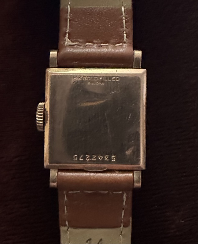 1945 Bulova Rocket case back