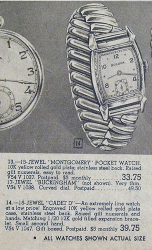 1951 Bulova Cadet “D” ad