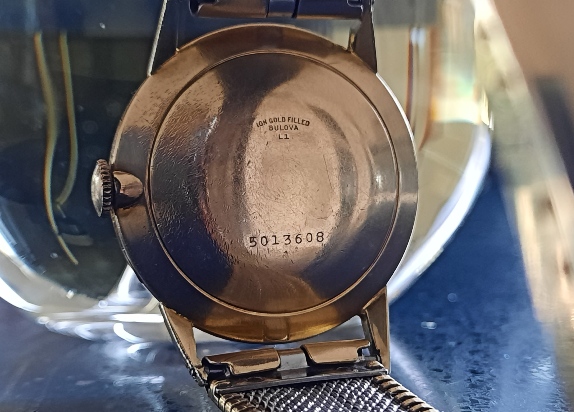 1951 Bulova Calendar Watch back case