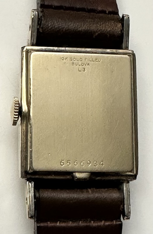 1953 Bulova Douglas or Brigadier case back