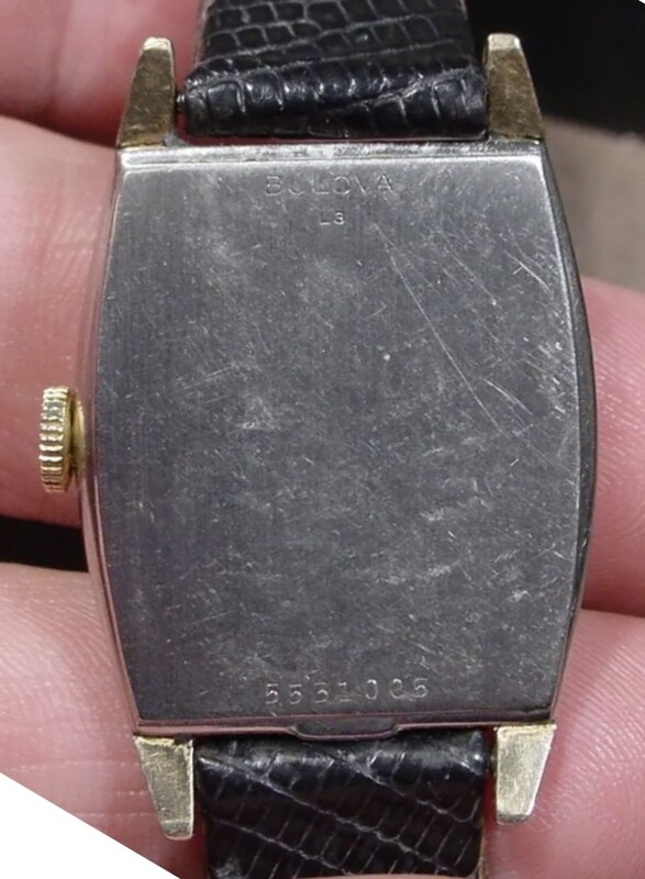 1953 Bulova Nugent case back SN 5331005