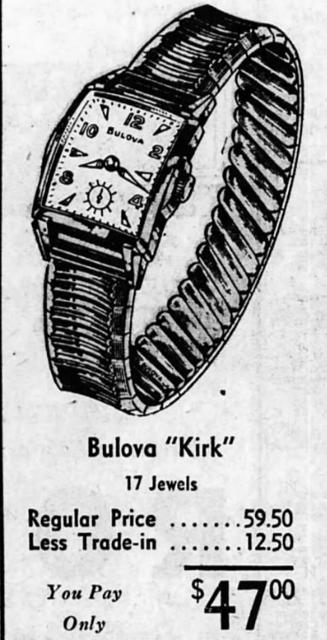 Bulova Watch advert