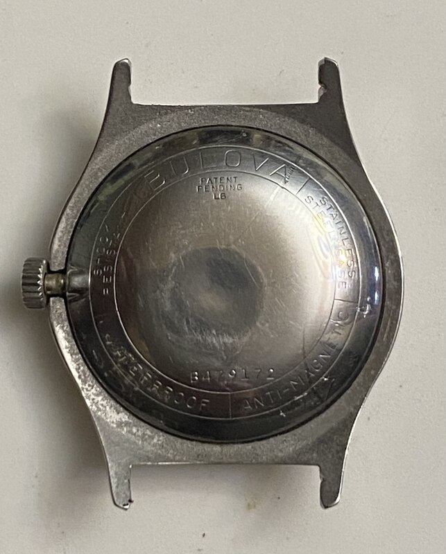 1956 Bulova Navigator case back