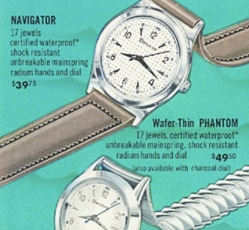 1956 Bulova Navigator ad