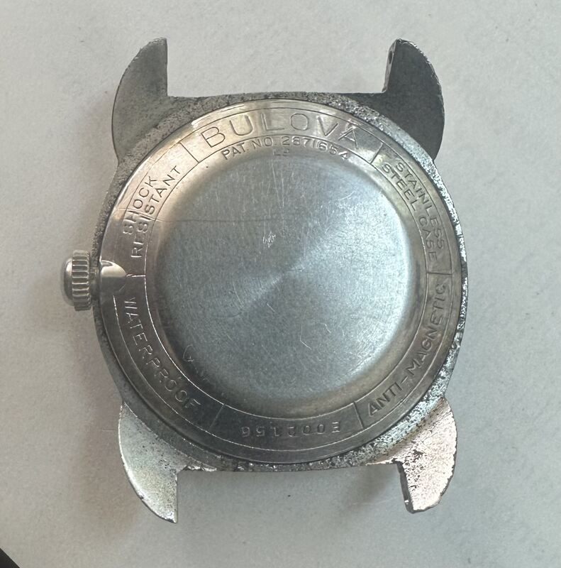 1959 Bulova Seabee “A” case back
