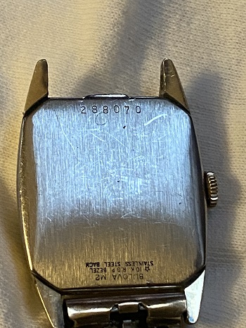 1962 Bulova case number 288070 uploaded 8 May 2023