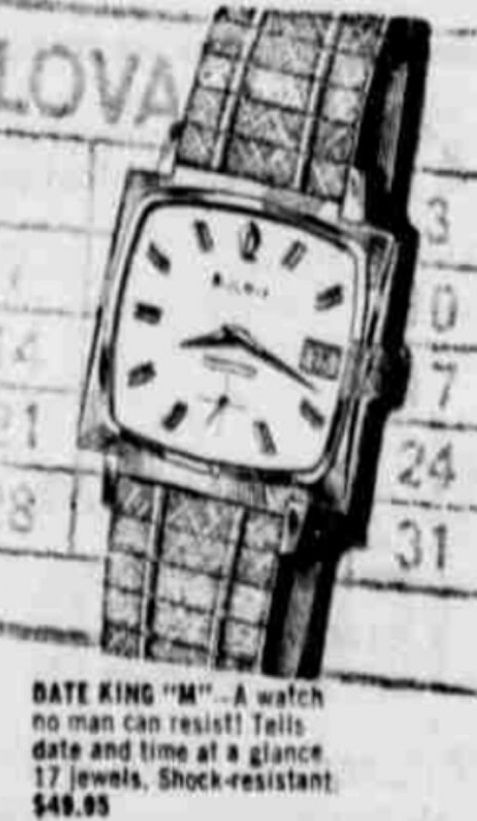 Bulova Watch advert