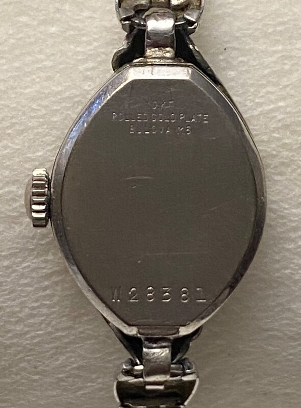 1965 Bulova First Lady case back