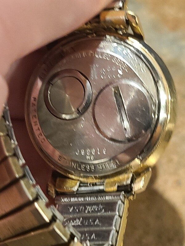 1966 custom Bulova Accutron Spaceview back of case