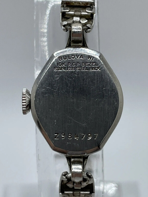 1971 Bulova Laurel “F” case back