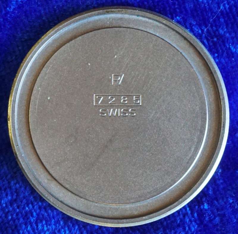 1972 30 Jewel Micro-Rotor inside case back R/7285