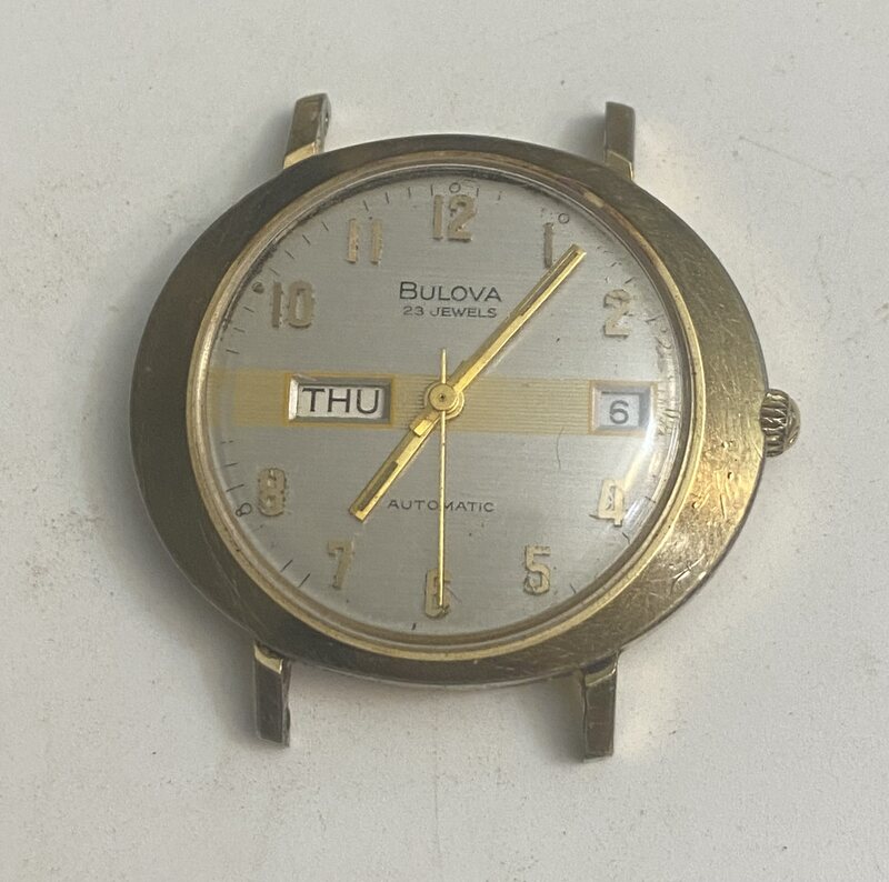 1973 Bulova President “F” dial