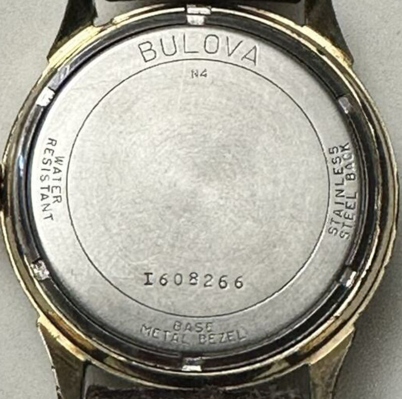 1974 Bulova unknown case back