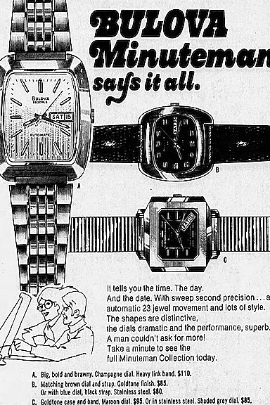 Bulova Watch advert