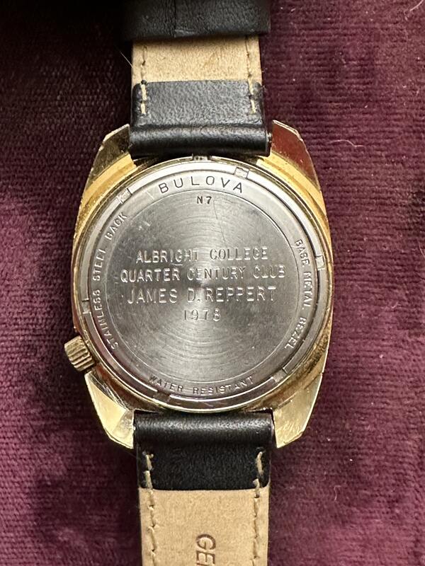 1977 Bulova Accutron “AV” case back