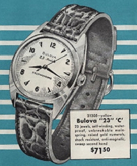 Bulova Watch advert