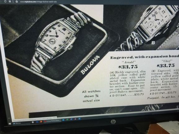Bulova Watch advert